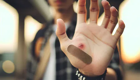 顔に水ぶくれができる夢